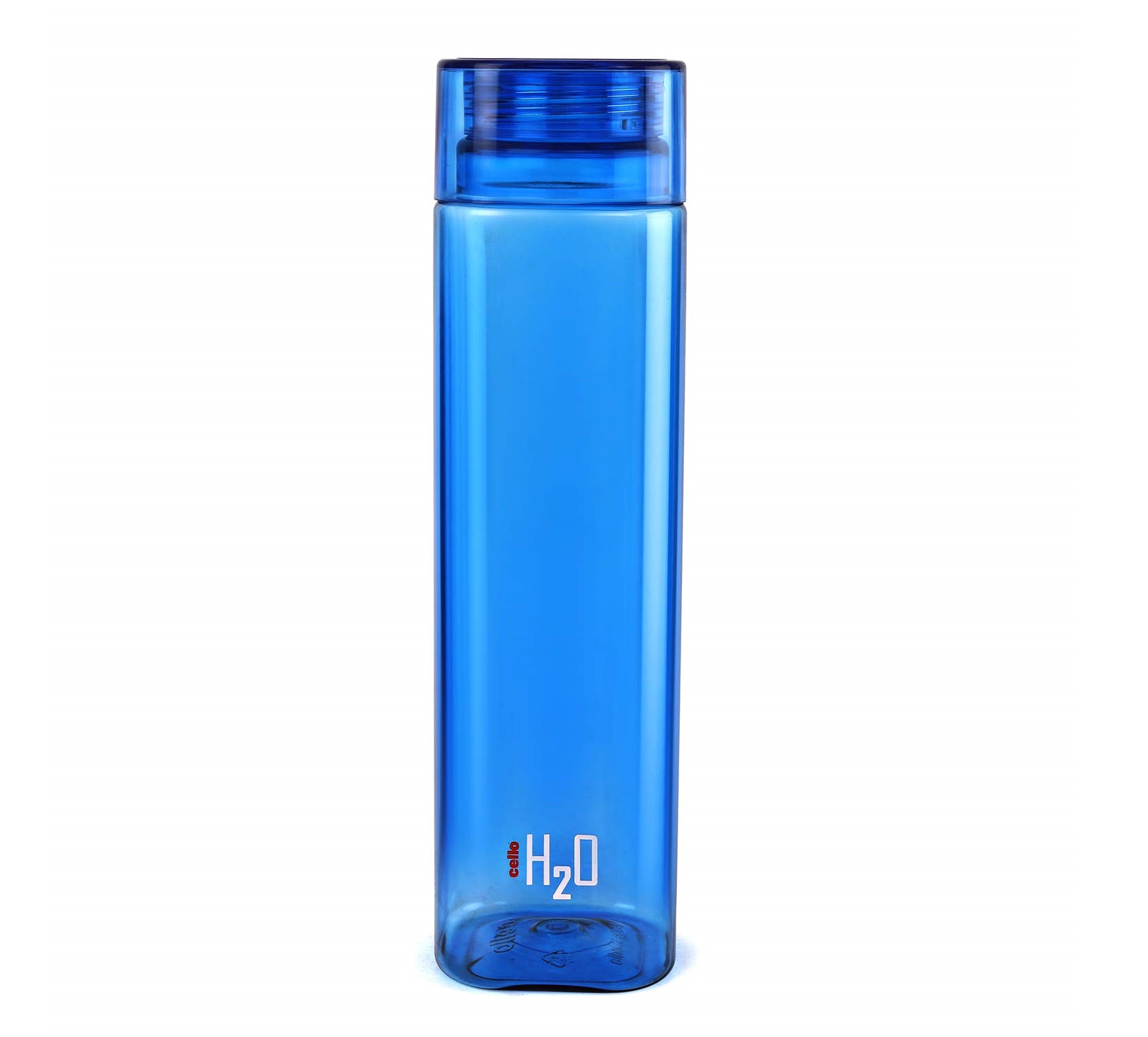 Cello H2O Premium Plastic Water Bottle (Squaremate Blue, 1L)