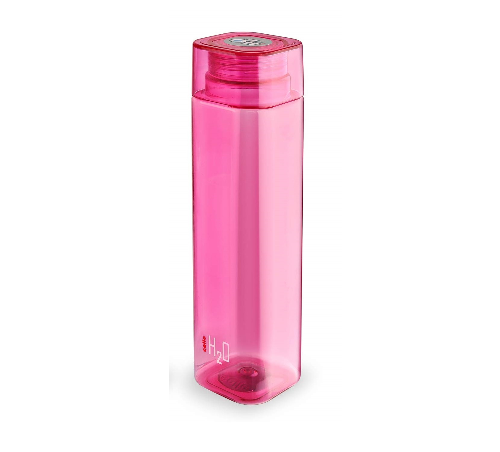 Cello H2O Premium Plastic Water Bottle (Squaremate Pink, 1L)