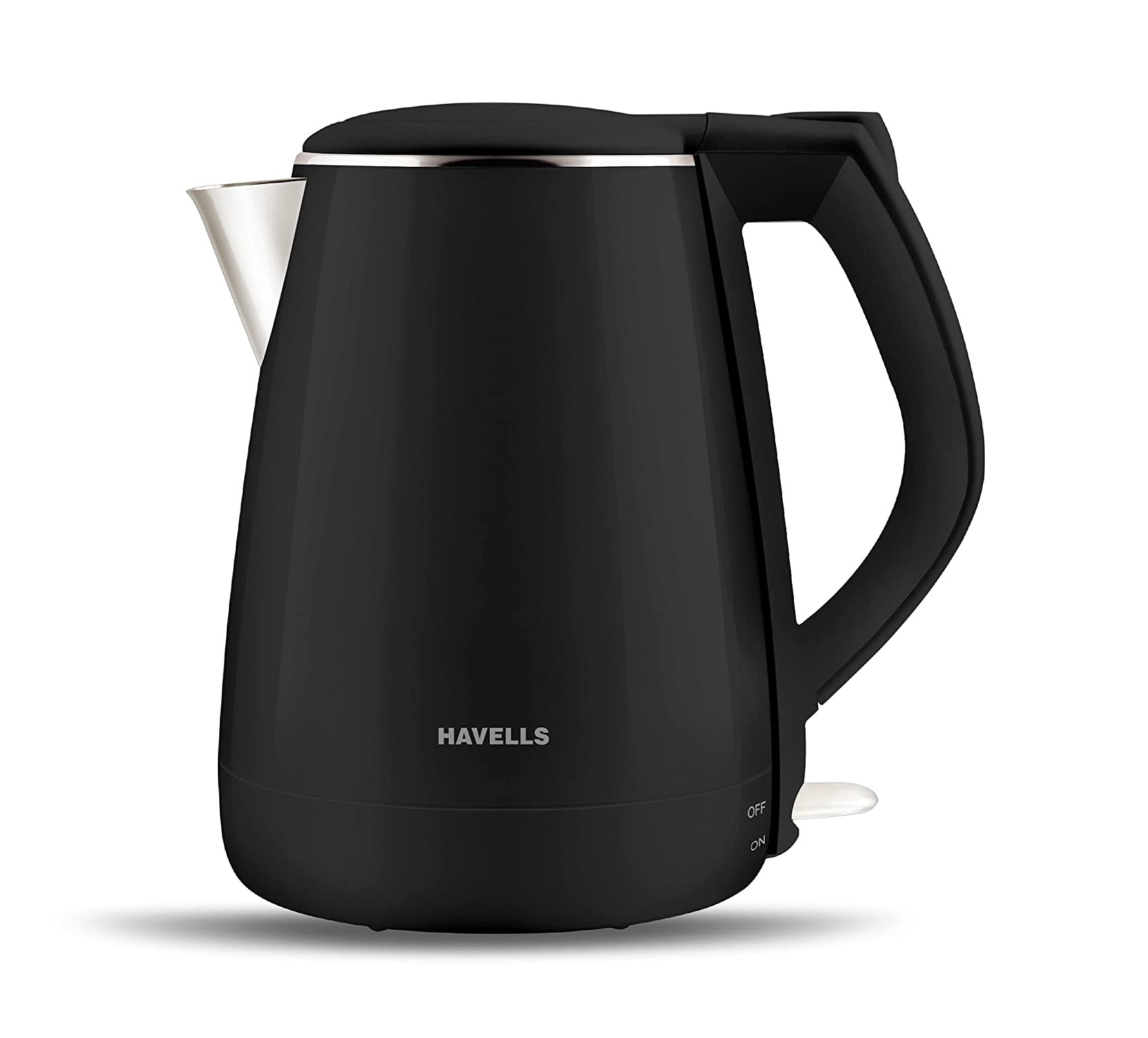 Havells Aqua Plus Double Wall Electric Kettle (1.2L, Black, 1500 Watt)