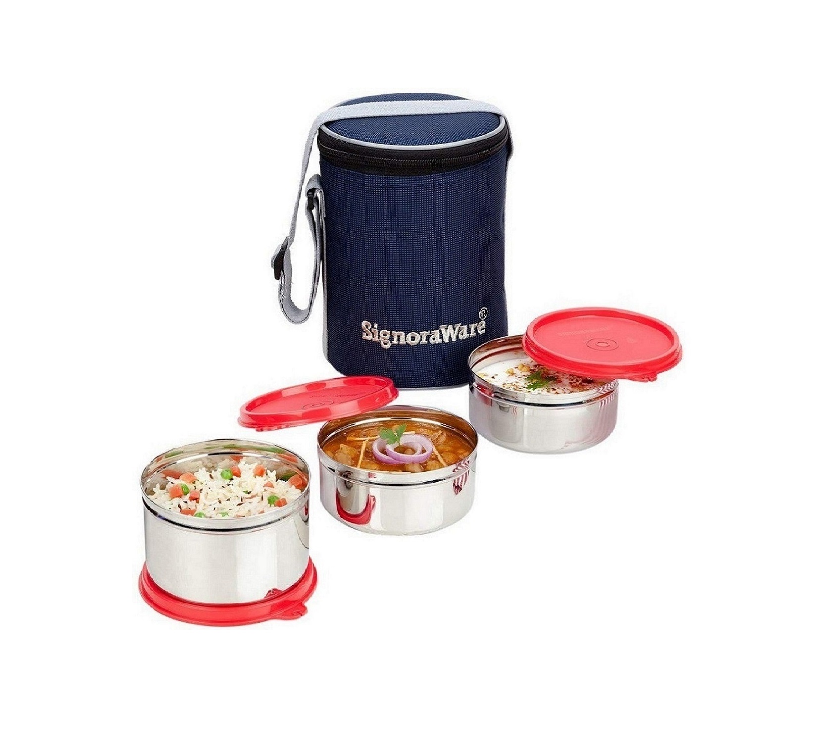 SignoraWare Executive Stainless Steel Lunch Box