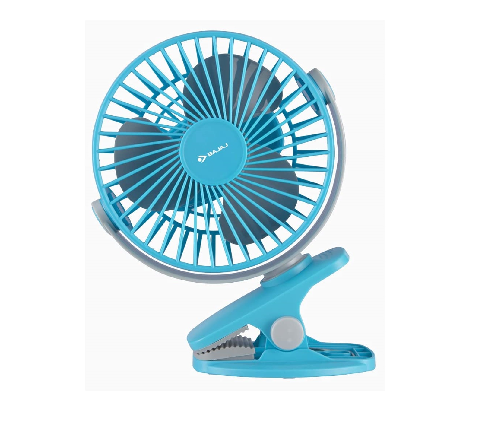 Bajaj Pygmy High Speed USB, Clip on Personal Fan (110mm 10w Blue)