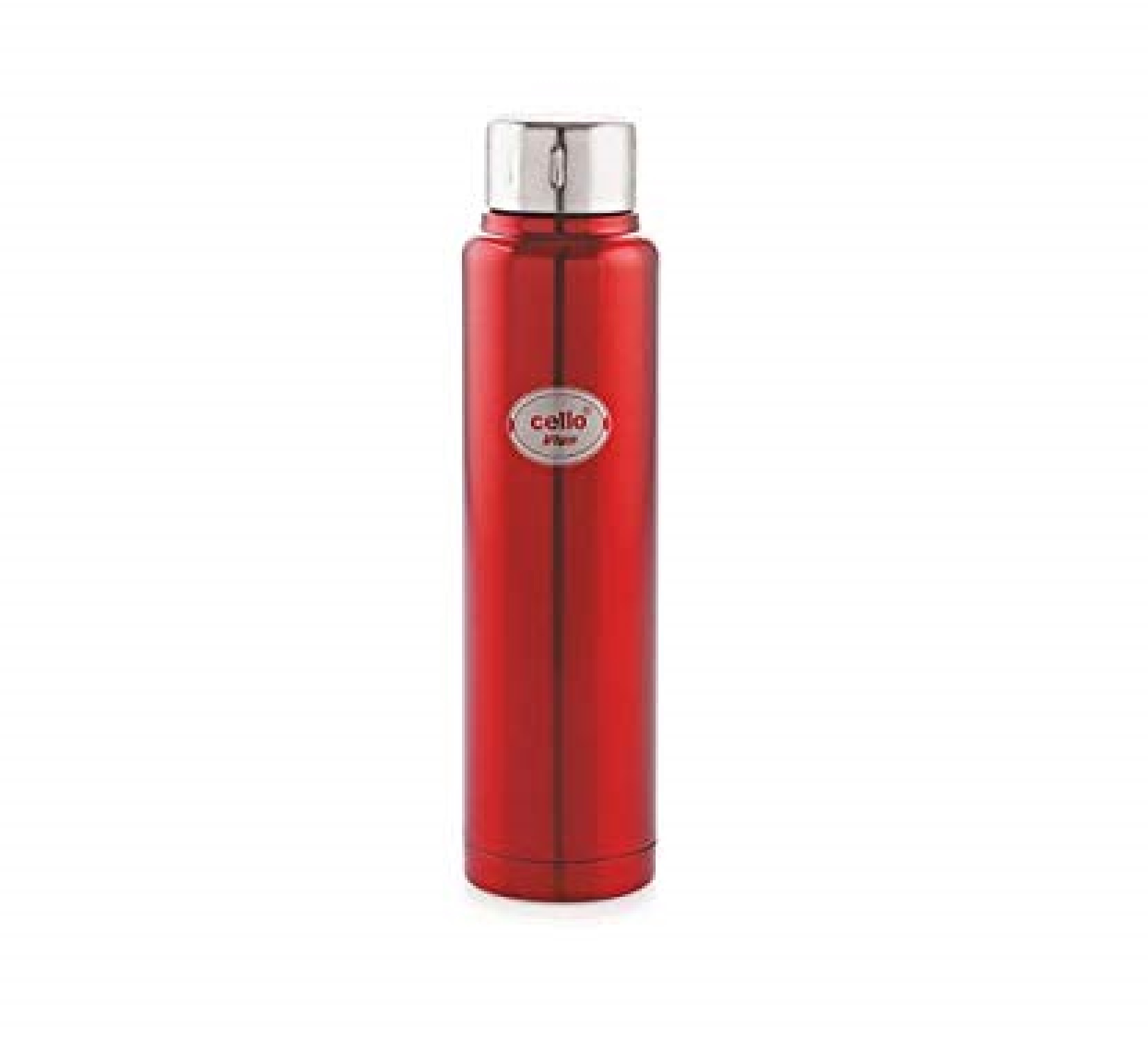 Cello Vigo Stainless Steel Double Walled Flask, (500 ml, Red)