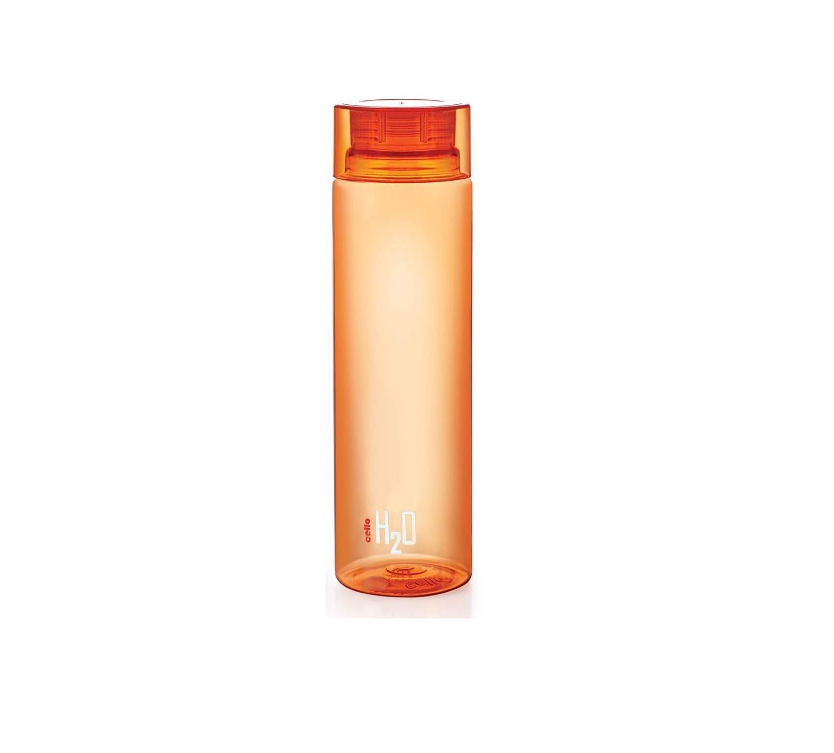 Cello H2O Premium Plastic Water Bottle (Orange, 500ml)