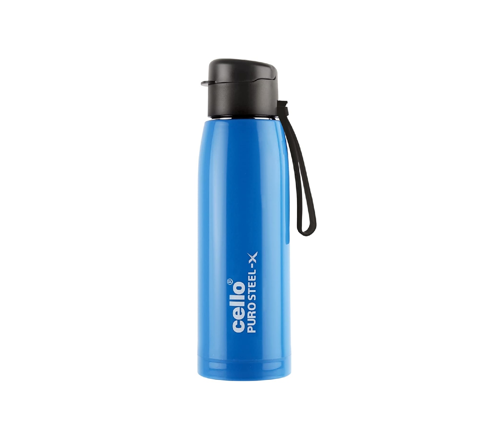 Cello Puro Steel-X Cooper Water Bottle, 600ml, Blue