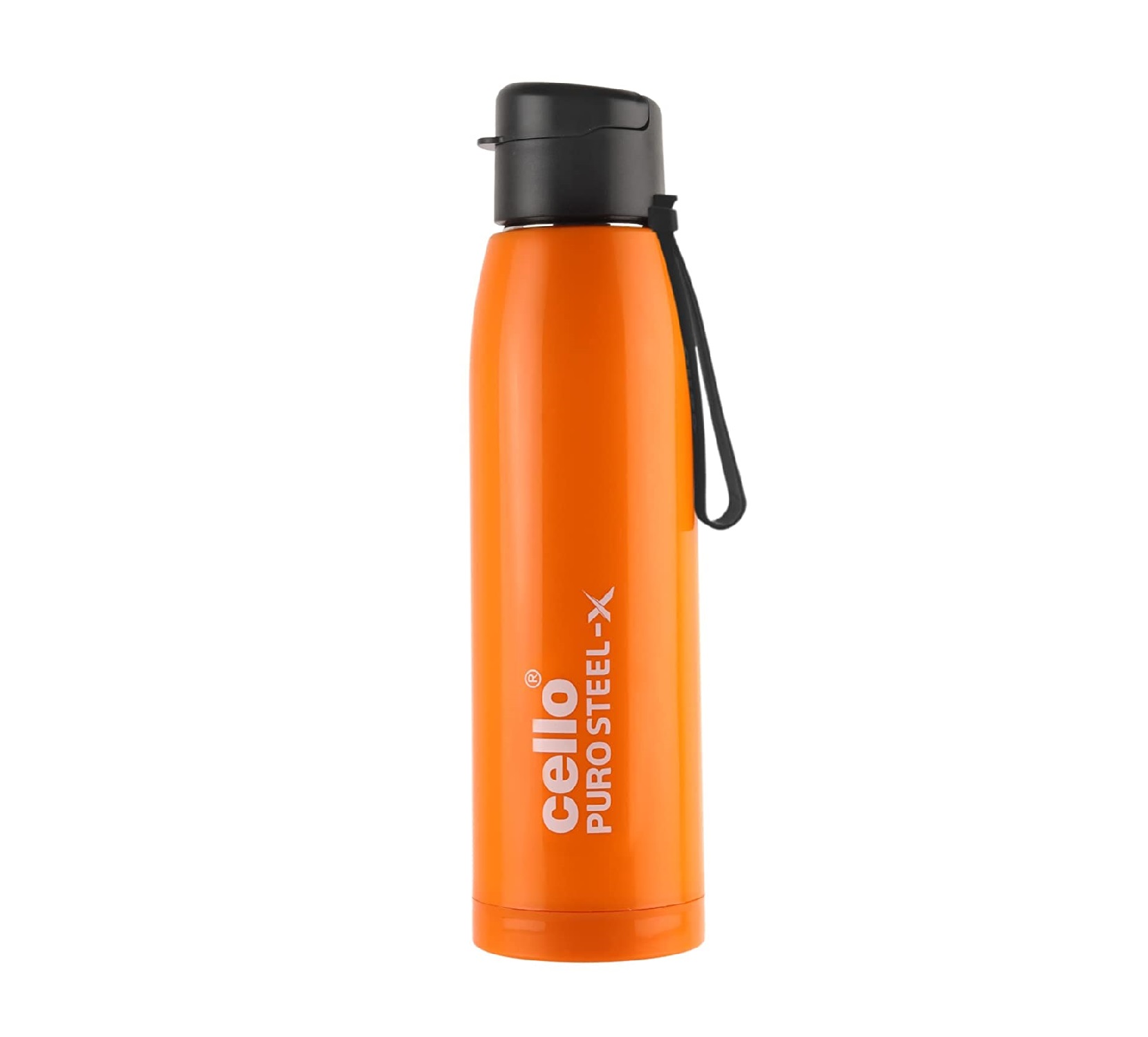 Cello Puro Steel-X Cooper Water Bottle, 900ml, Orange