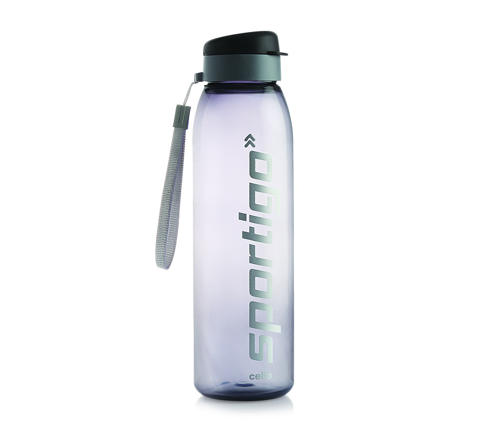 Cello Sportigo Plastic Water Bottle (1L, Grey)