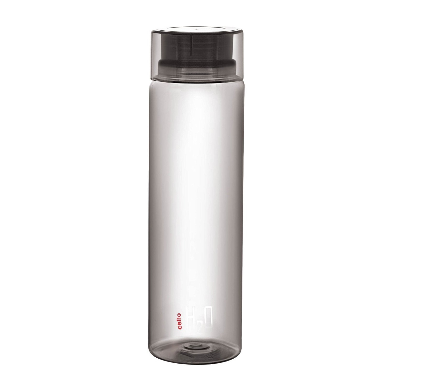 Cello H2O Premium Plastic Water Bottle (Grey, 1L)