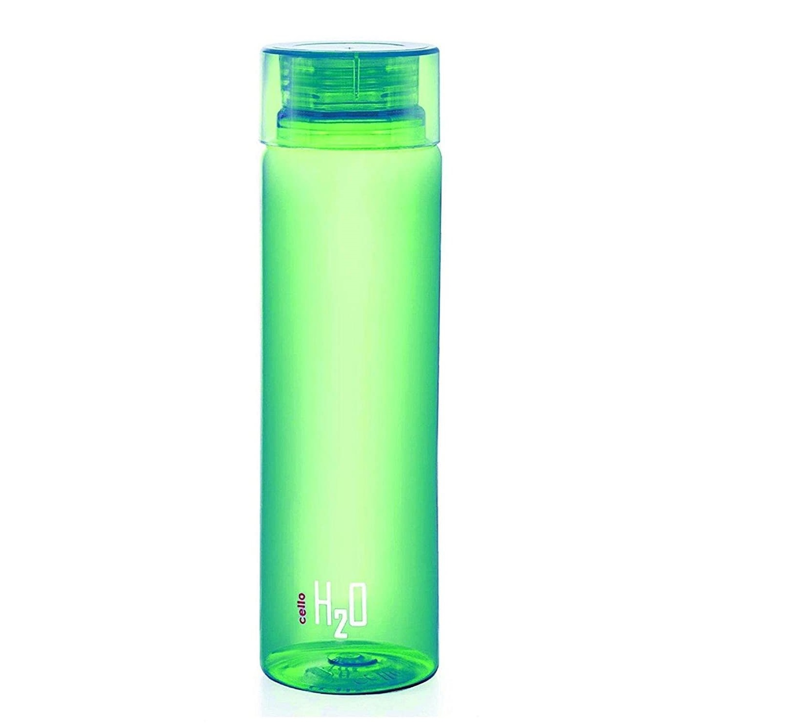 Cello H2O Premium Plastic Water Bottle (Green, 1L)